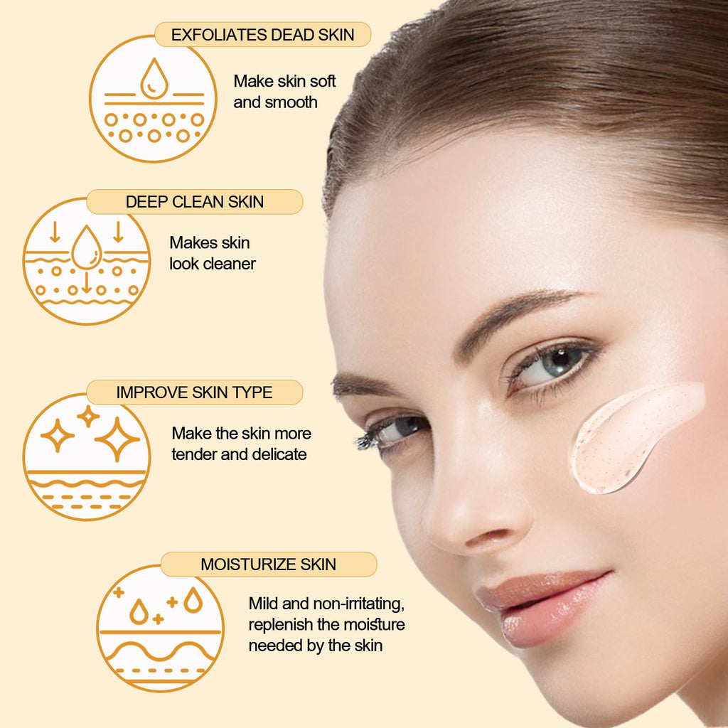 FAIRYTALESPACE Orange Exfoliating Gel Scrub – Deep Cleanse, Hydration & Blackhead Reduction (1PC)
