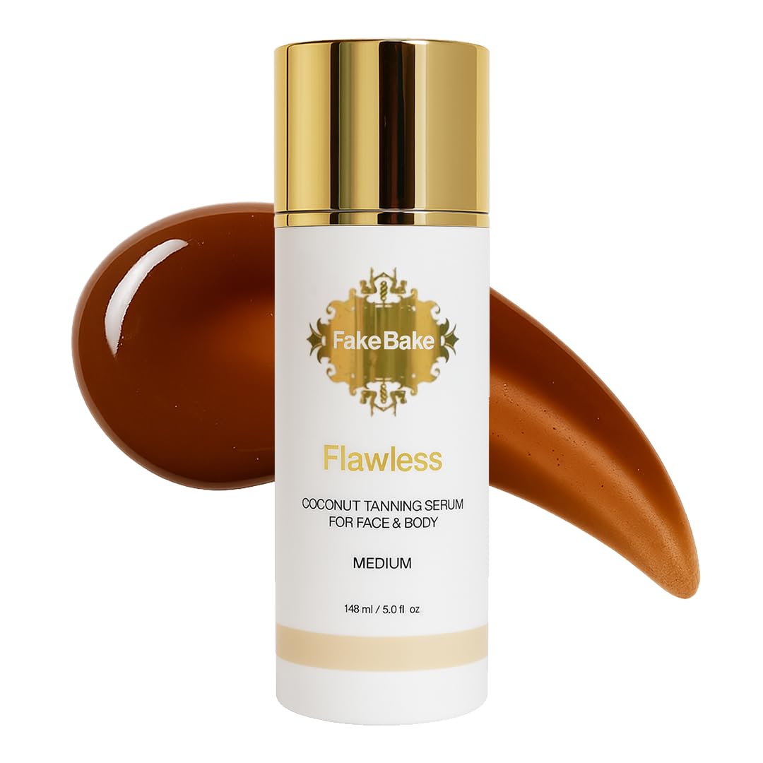 Fake Bake Flawless Coconut Sunless Tanning Serum with Hyaluronic Acid – Hydrating 5 oz