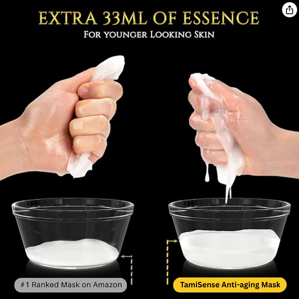 FAMENITY 33ml Essence Sheet Mask – Moisturizing K-Beauty (5 Masks) Rice Extract & Collagen