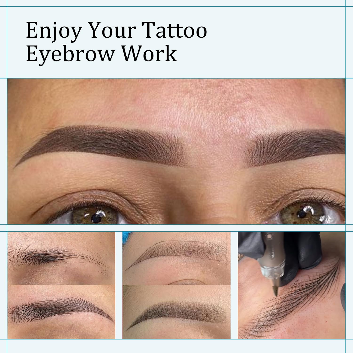 FAMISOO PMU Pigments for Eyebrow 5ml – T95 Black Brown, Long-Lasting Microblading Ink