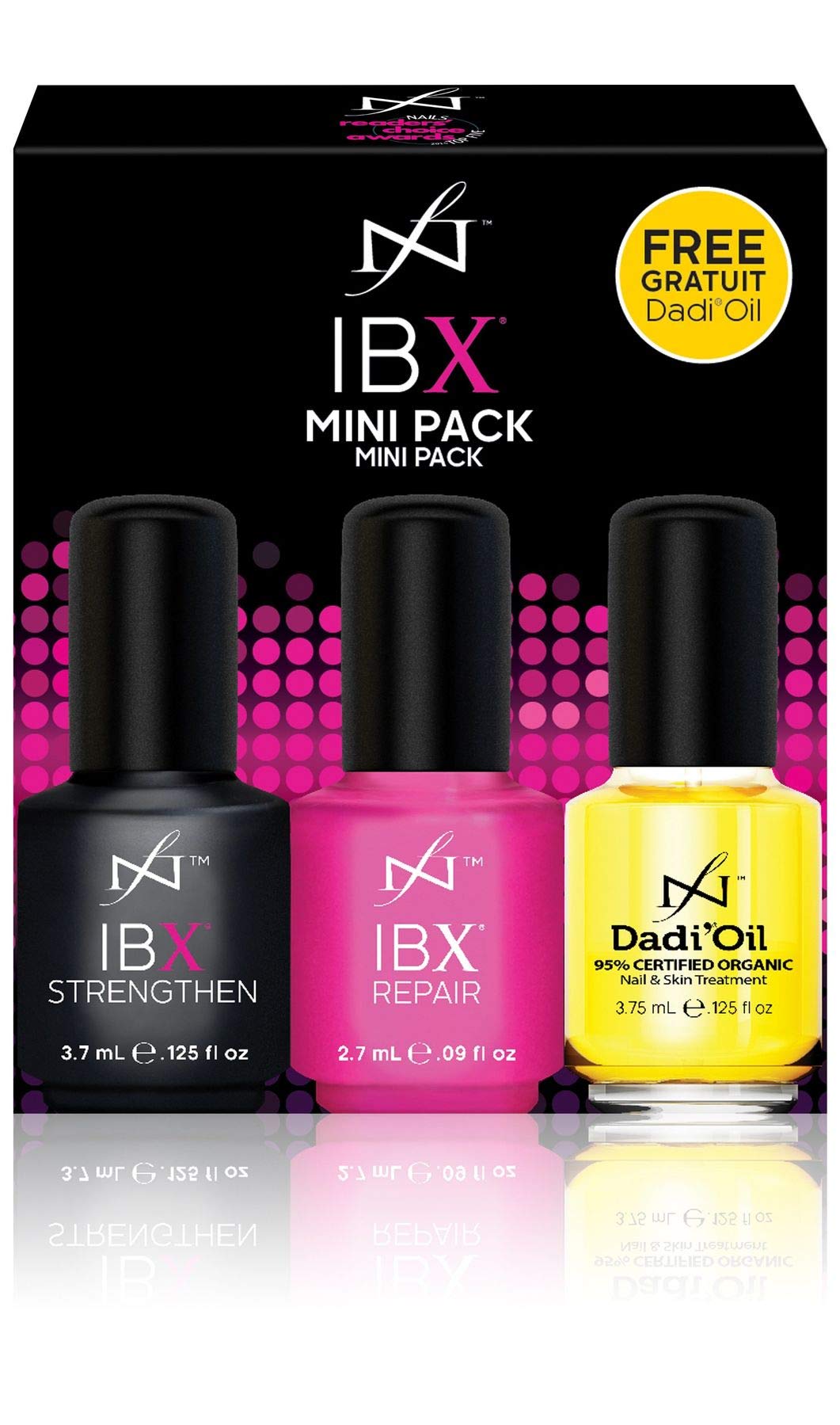 Famous Names IBX Mini Duo Pack – Restore & Strengthen Nails + Free Dadi Oil