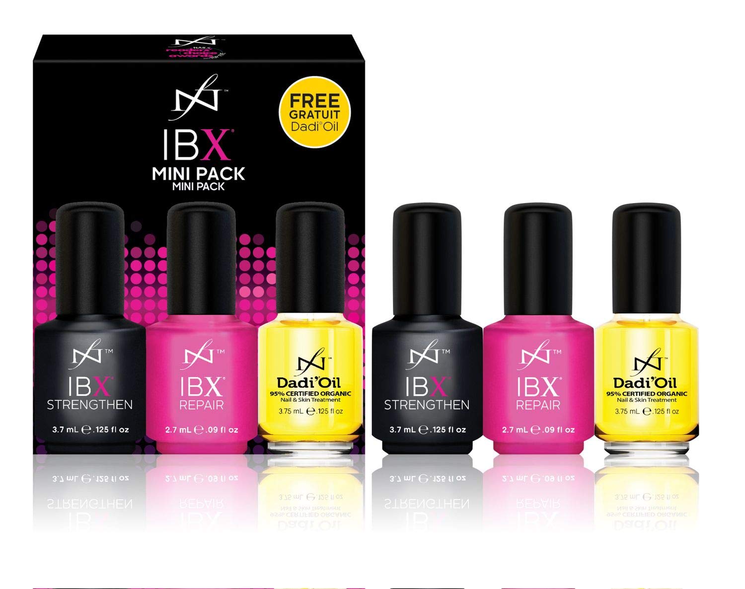 Famous Names IBX Mini Duo Pack – Restore & Strengthen Nails + Free Dadi Oil