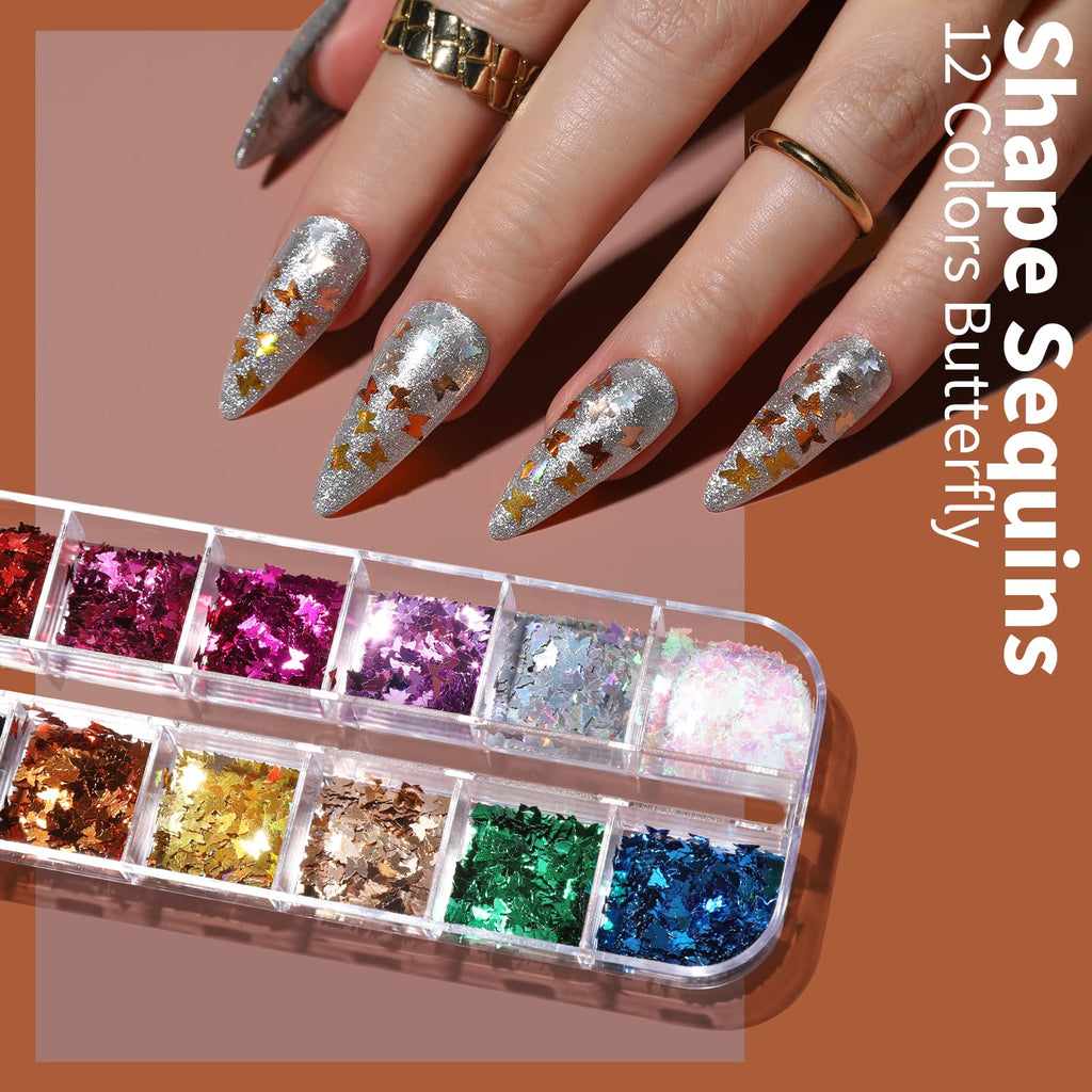 FANDAMEI Nail Art Brushes Set | Complete Nail Design Kit with Dotting Pens, Rhinestones & Sequins