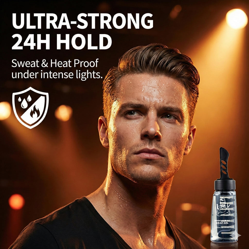Fanqibaaty Styling Gel for Short Hair – Ultra-Strong 24H Hold | Fast-Drying, Sweat-Proof, Matte Finish