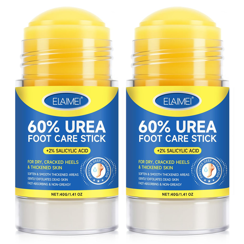 FANSHI 60% Urea Cream Stick – 2-Pack Deep Moisturizing Foot Care for Dry, Cracked Heels