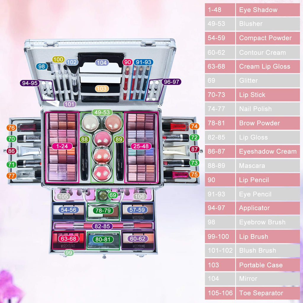 FantasyDay All-in-One Holiday Makeup Gift Set | Complete Starter Kit for Women