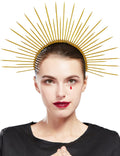 Fantherin Mary Halo Crown Headband – Lightweight Spiked Sunburst for Cosplay & Halloween