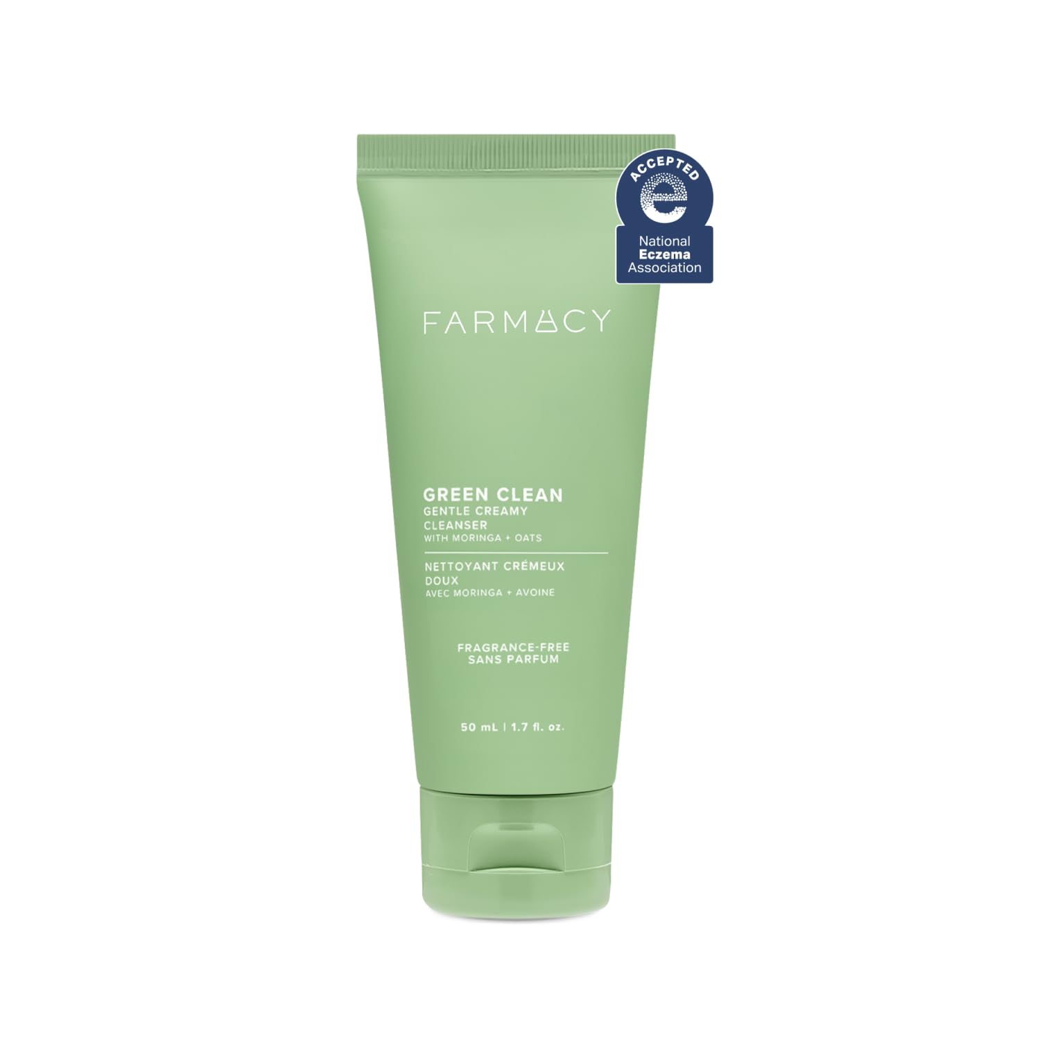 Farmacy Gentle Creamy Face Cleanser – Hydrating, Fragrance-Free Cleanser for Sensitive Skin | Aloe & Moringa
