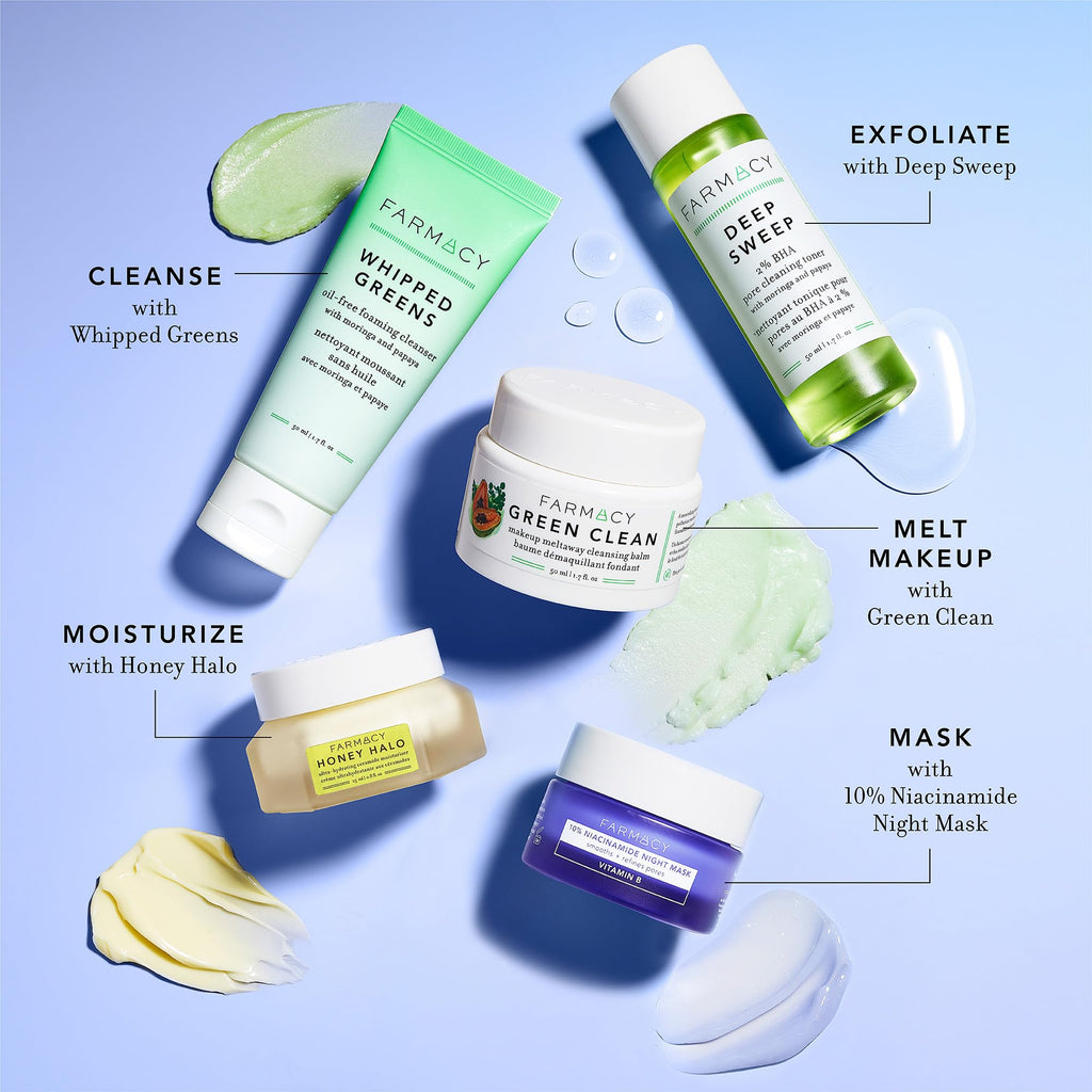 Farmacy Niacinamide Overnight Mask – Pore Refining, 10% Niacinamide, 3% Panthenol + Blueberry Seed Oil (9ml)