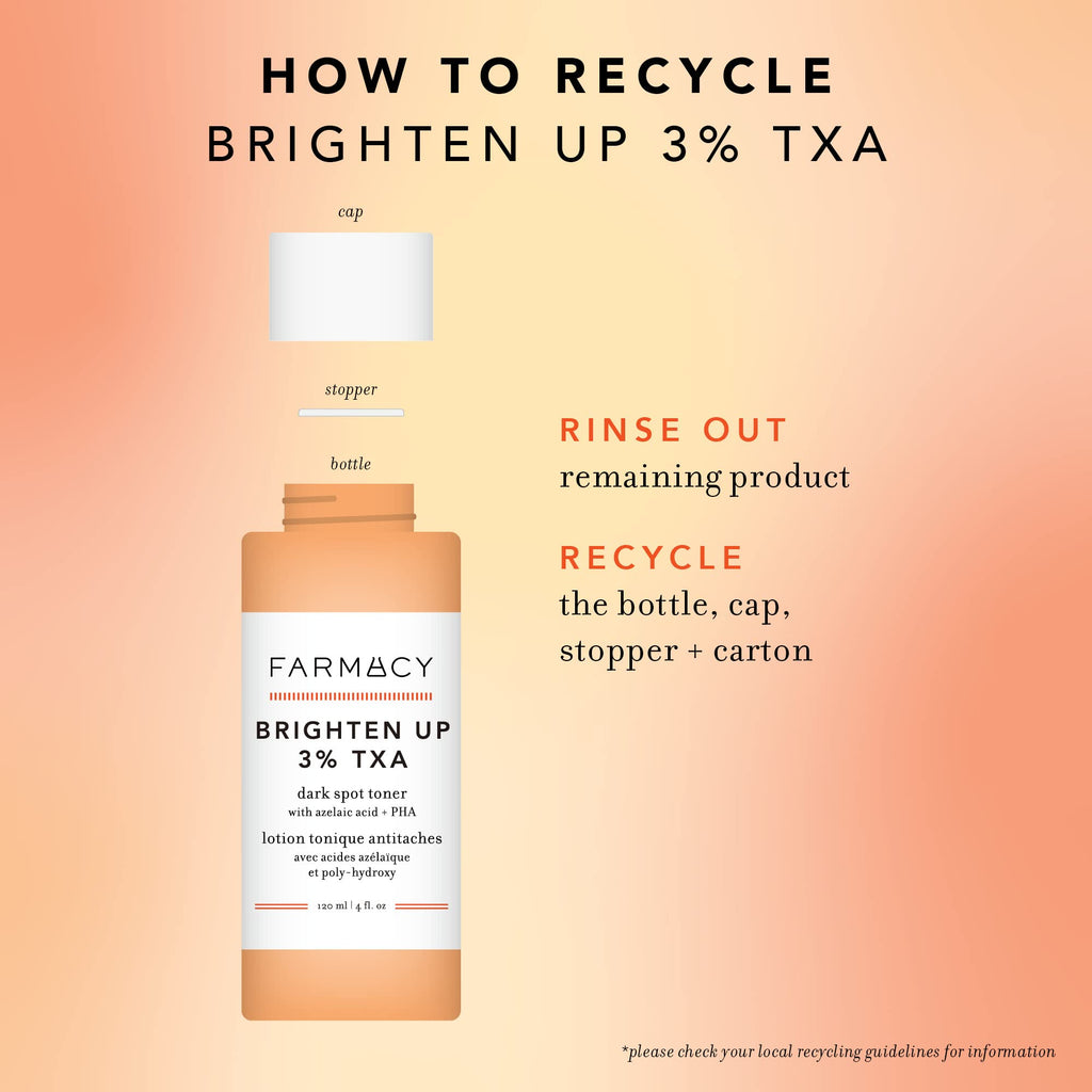 Farmacy 3% TXA Brightening Toner - Dark Spot Corrector with Azelaic Acid + 5% PHA (50ml)