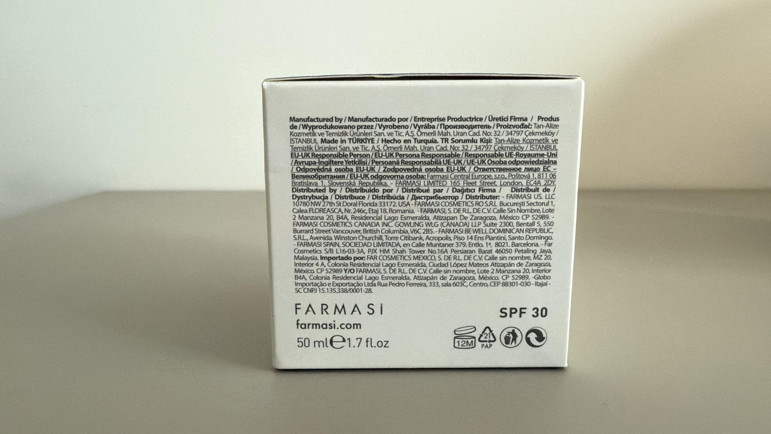 FARMASi Dr. C. Tuna Resurface Essential Day Cream – Anti‑Aging Moisturizer for All Skin Types, 50 ml