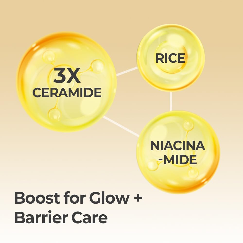 FARMSKIN Riceramide Glow Serum Pad – 60 Sheets, 3x Ceramide, Rice Filtrate & Niacinamide | Korean Skincare