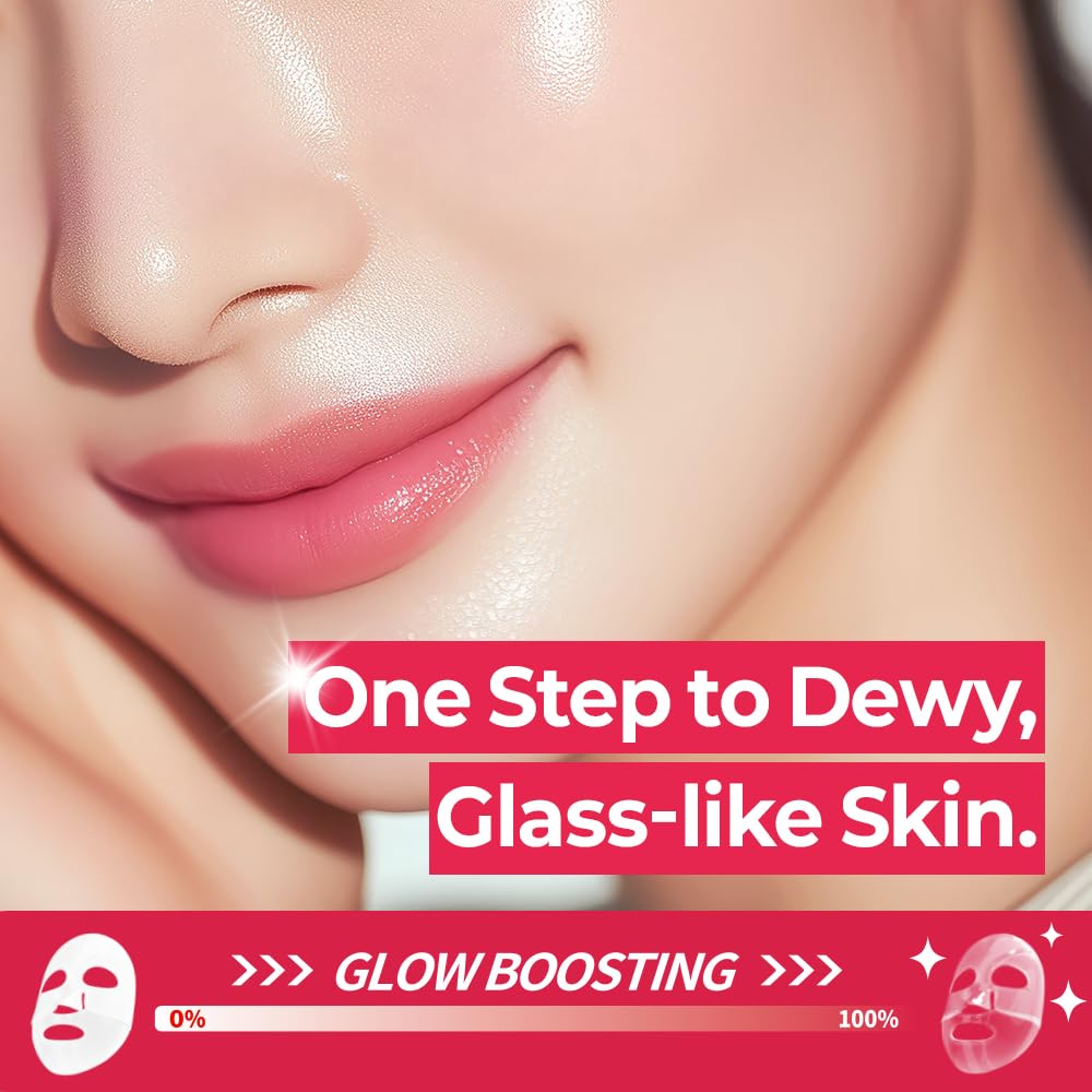 FARMSKIN Activated PDRN + Niacinamide Glow Boosting Hydrogel Mask Set – Hydration & Even Tone (5ea)