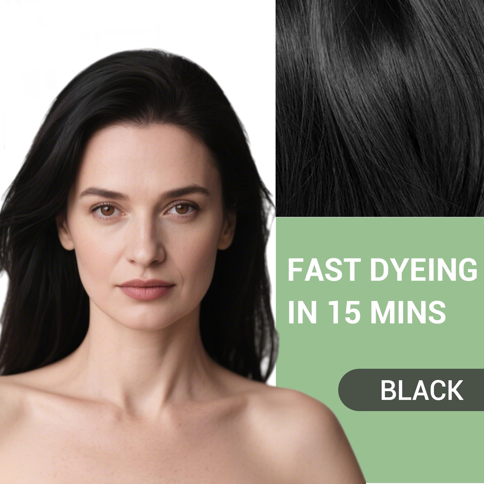 Farndu Black Hair Dye Shampoo - 3-in-1 Color, Cleanse & Condition for Gray Hair