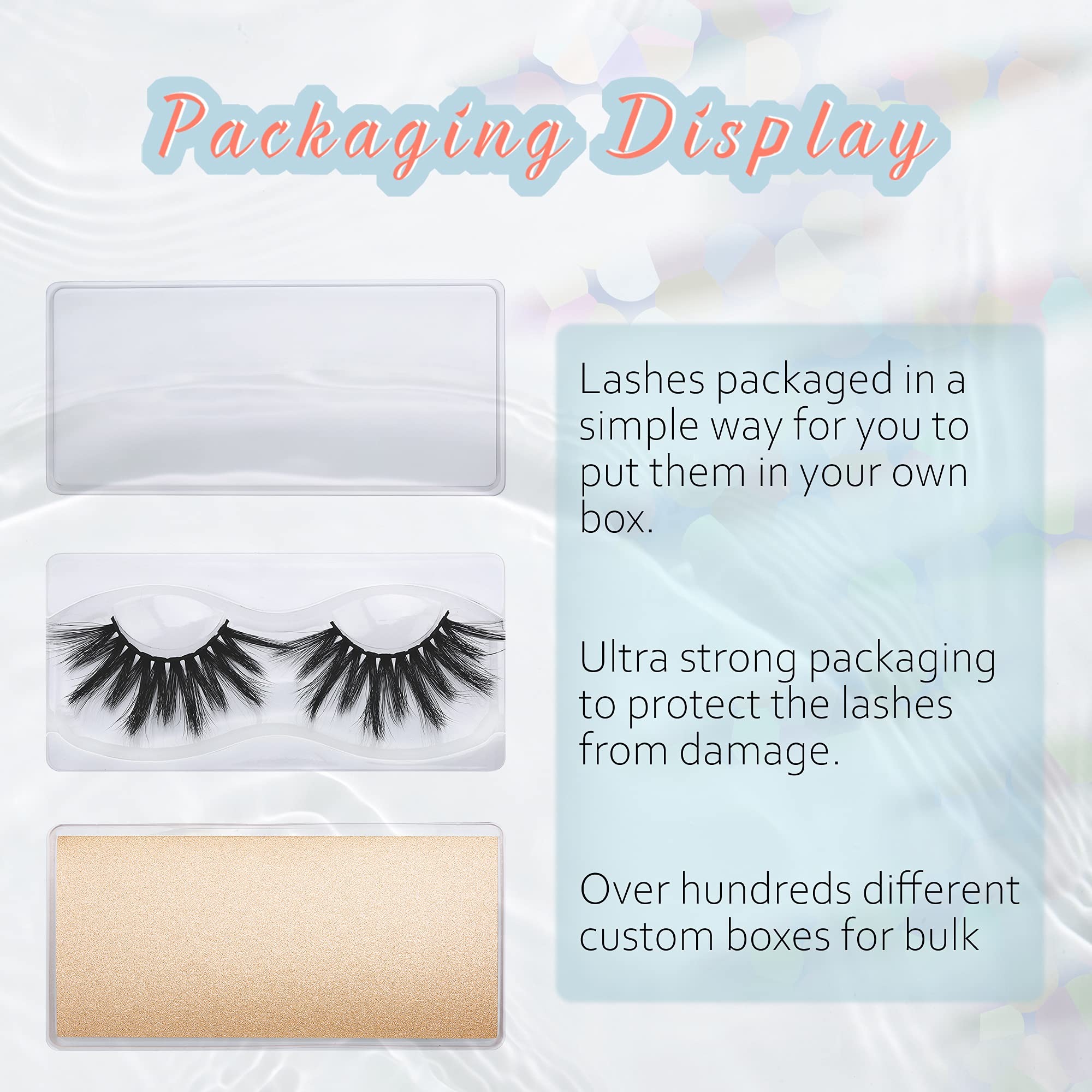 FARRED 25mm Faux Mink Lashes – 50 Pairs, 10 Styles, 6D Dramatic Bulk Lashes