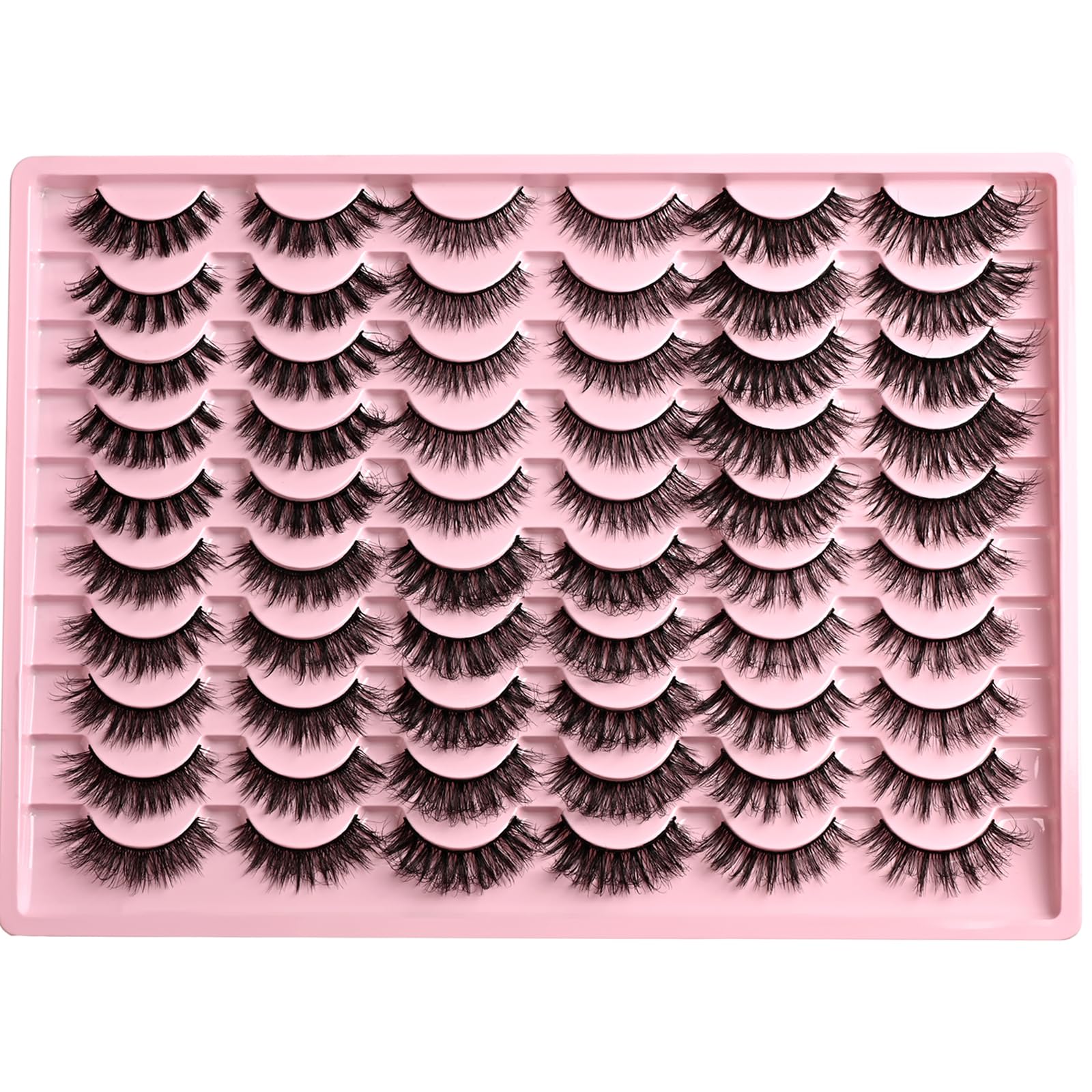 FARRED Lashes: 30 Pairs, 6 Wispy Styles for Everyday & Cat Eye Looks