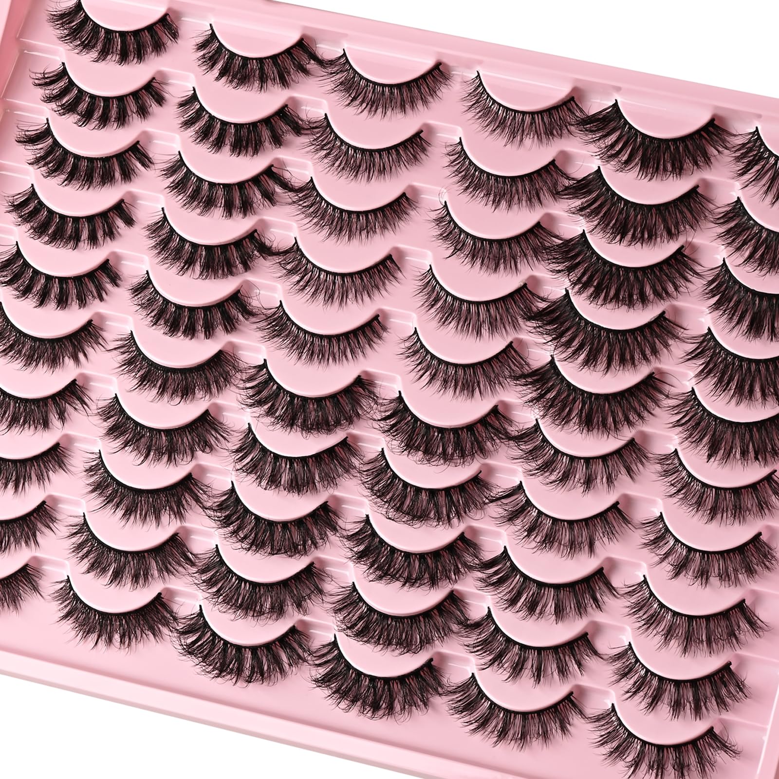 FARRED Lashes: 30 Pairs, 6 Wispy Styles for Everyday & Cat Eye Looks
