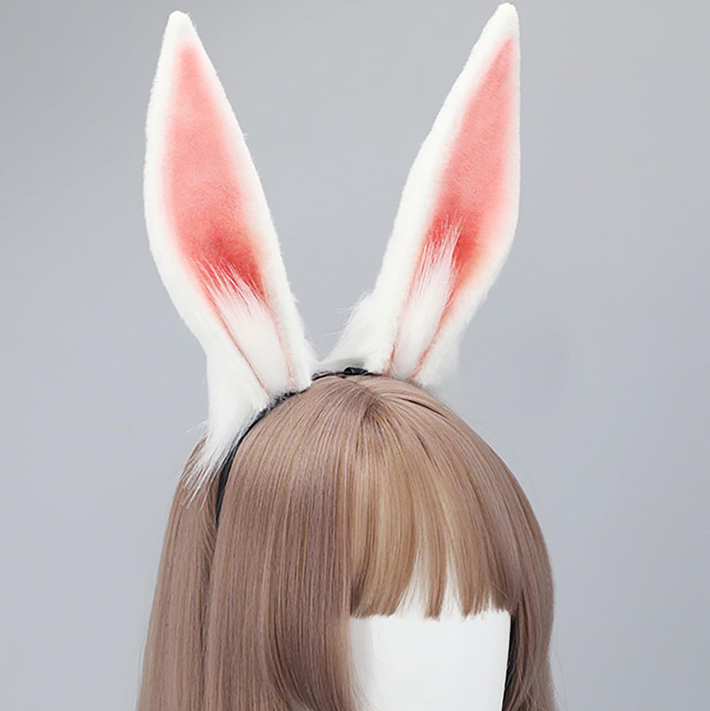 Faylay Rabbit Ear Headband - Faux Fur Cosplay Accessory for Women & Girls