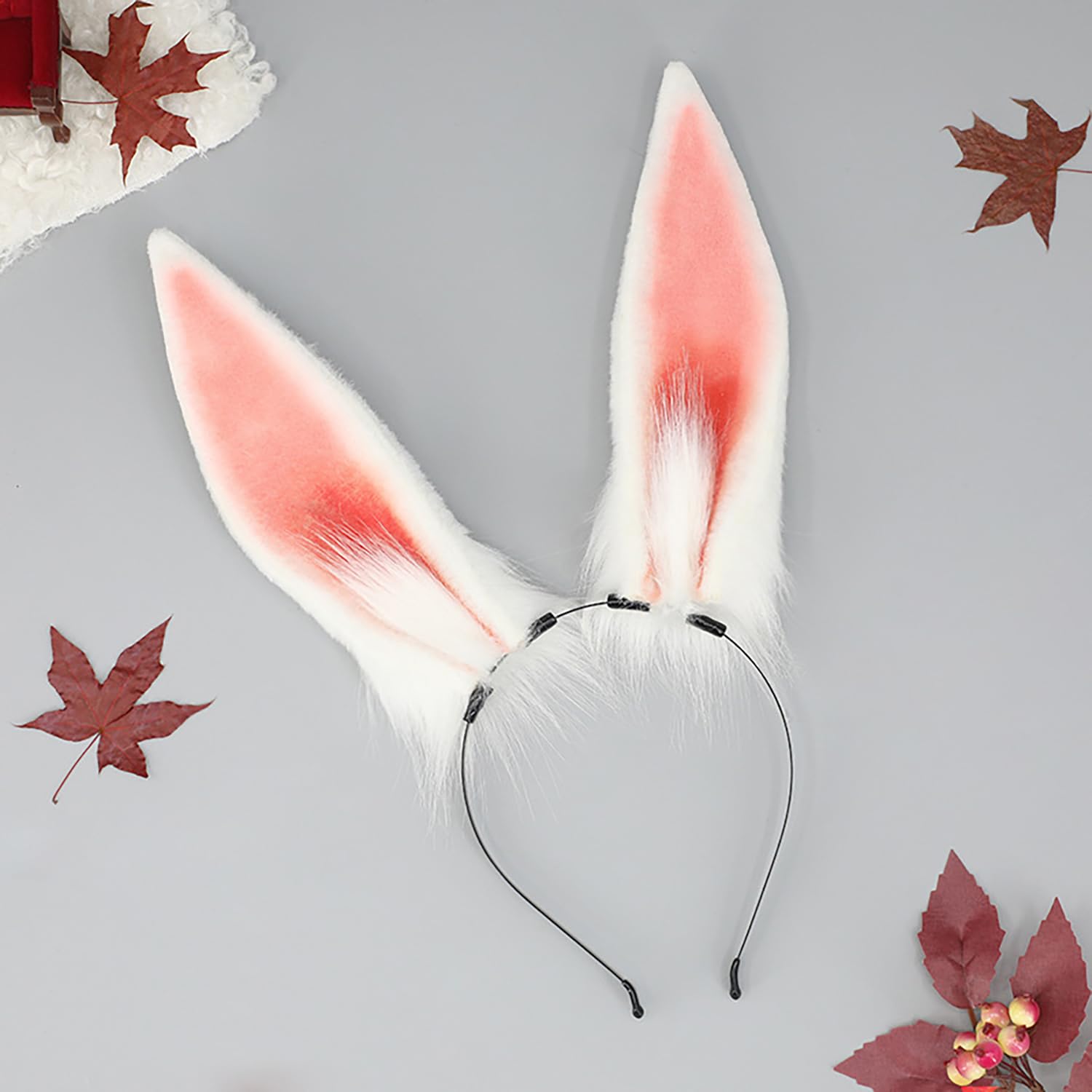Faylay Rabbit Ear Headband - Faux Fur Cosplay Accessory for Women & Girls
