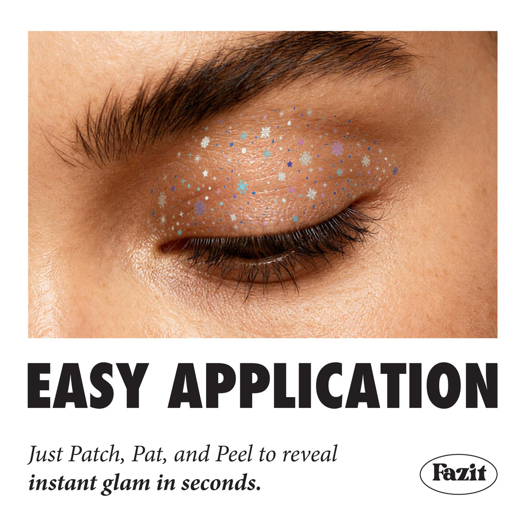 Fazit Makeup Patches: Snowflake Eye Speckles Glitter Patches for Face | Women
