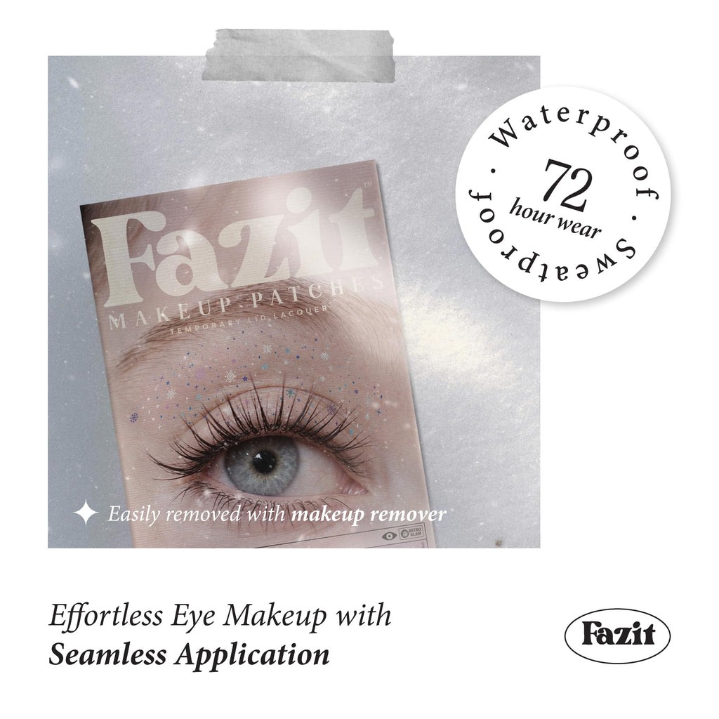 Fazit Makeup Patches: Snowflake Eye Speckles Glitter Patches for Face | Women