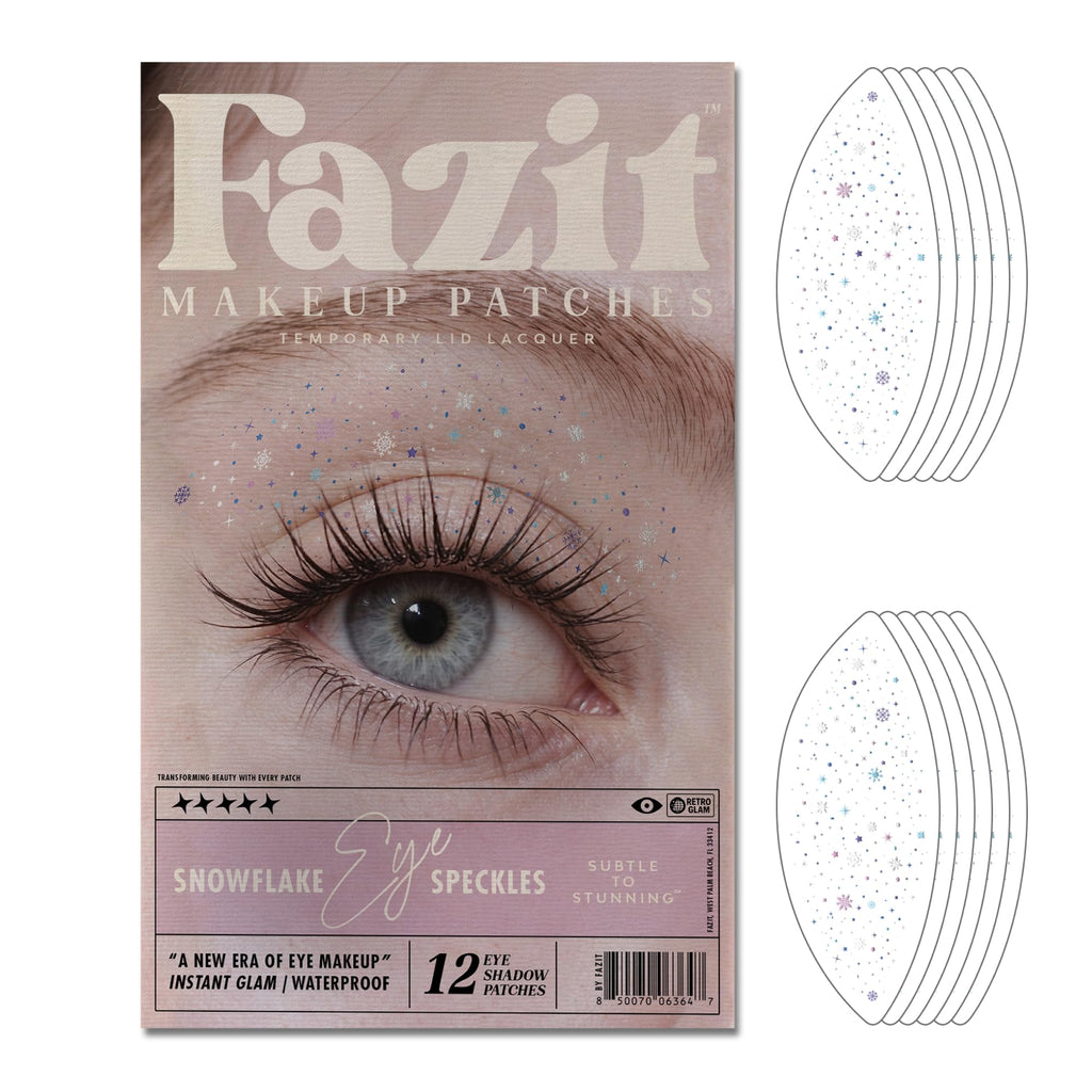 Fazit Makeup Patches: Snowflake Eye Speckles Glitter Patches for Face | Women