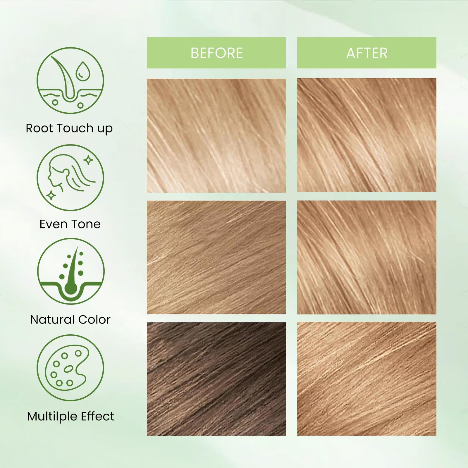 Fedulili Blonde Brown Hair Dye Shampoo 3-in-1 – Instant Natural Color, 500ml