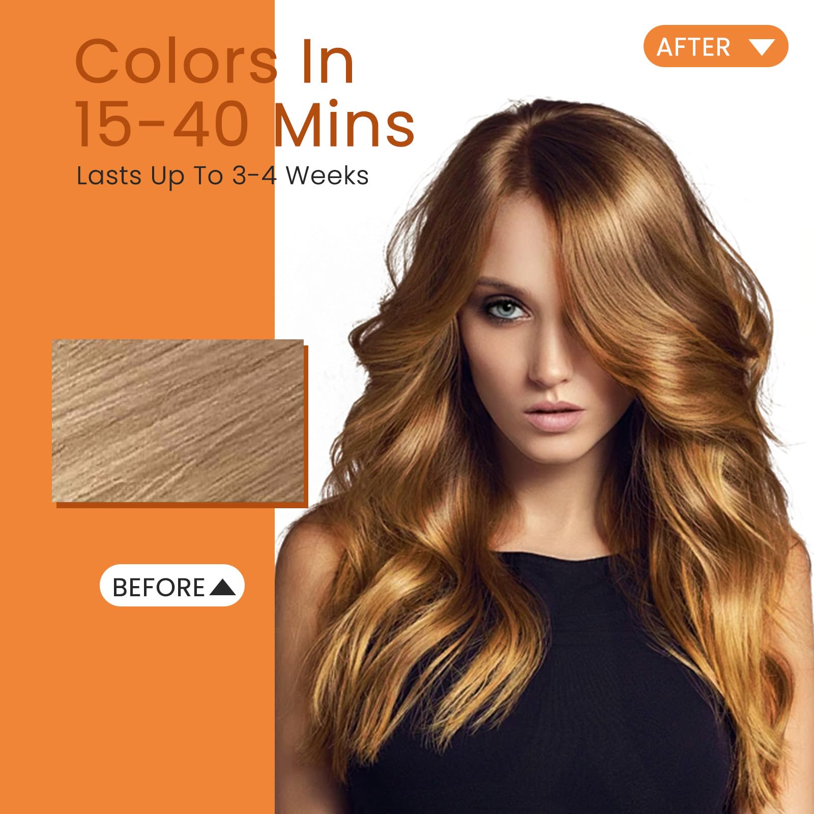 Fedulili Hair Dye Shampoo 3 in 1 – Semi-Permanent Chestnut Brown for Home Use (500ml)