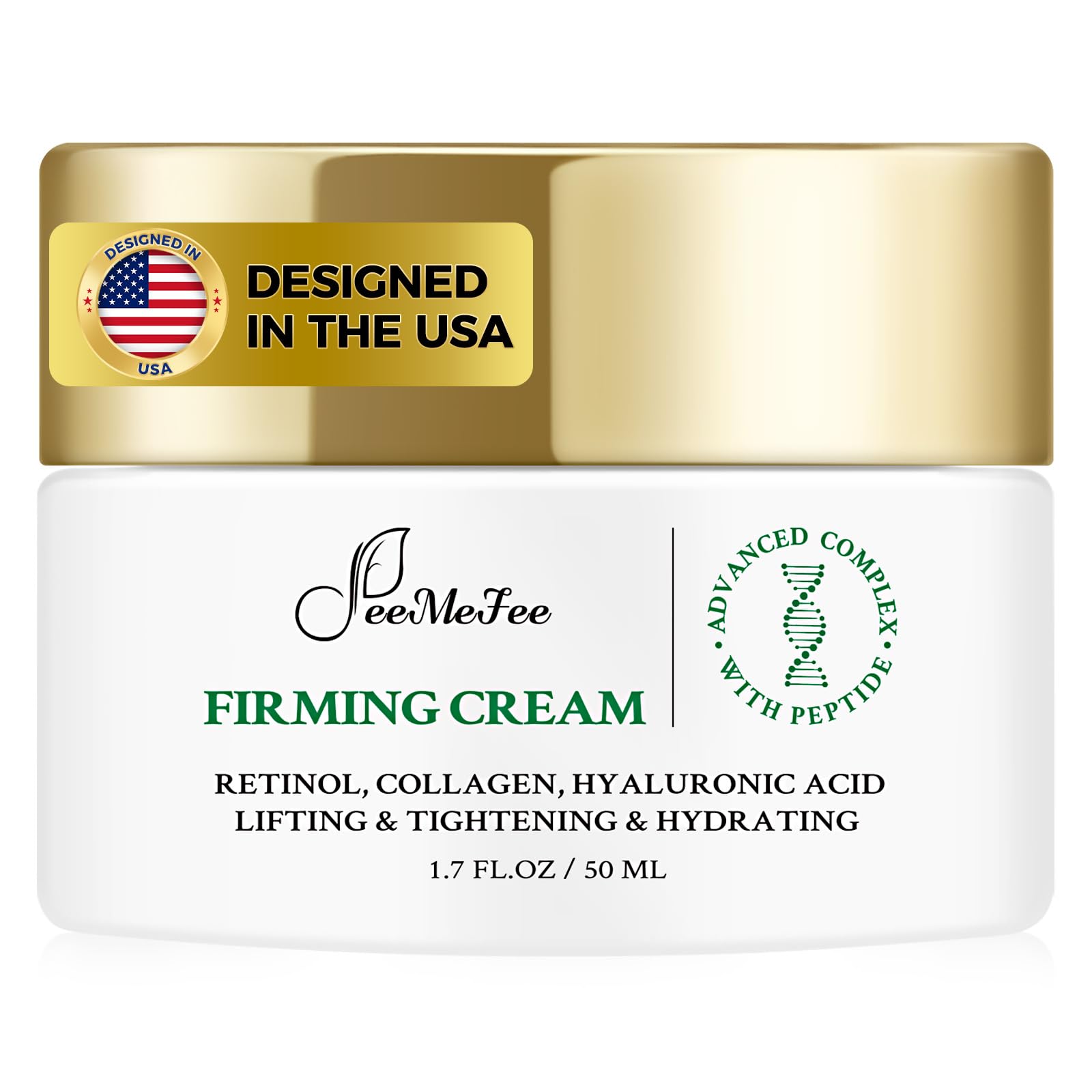FeeMeFee Neck Firming Cream - Retinol, Peptides & Hyaluronic Acid
