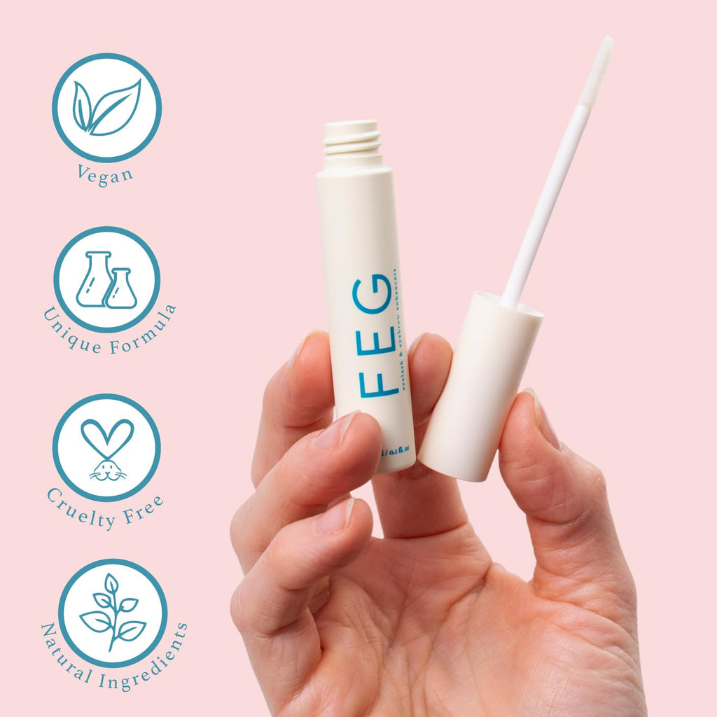 FEG Eyebrow Enhancer Growth Serum for Thicker Brows | 3-Pack of 3ml Tubes