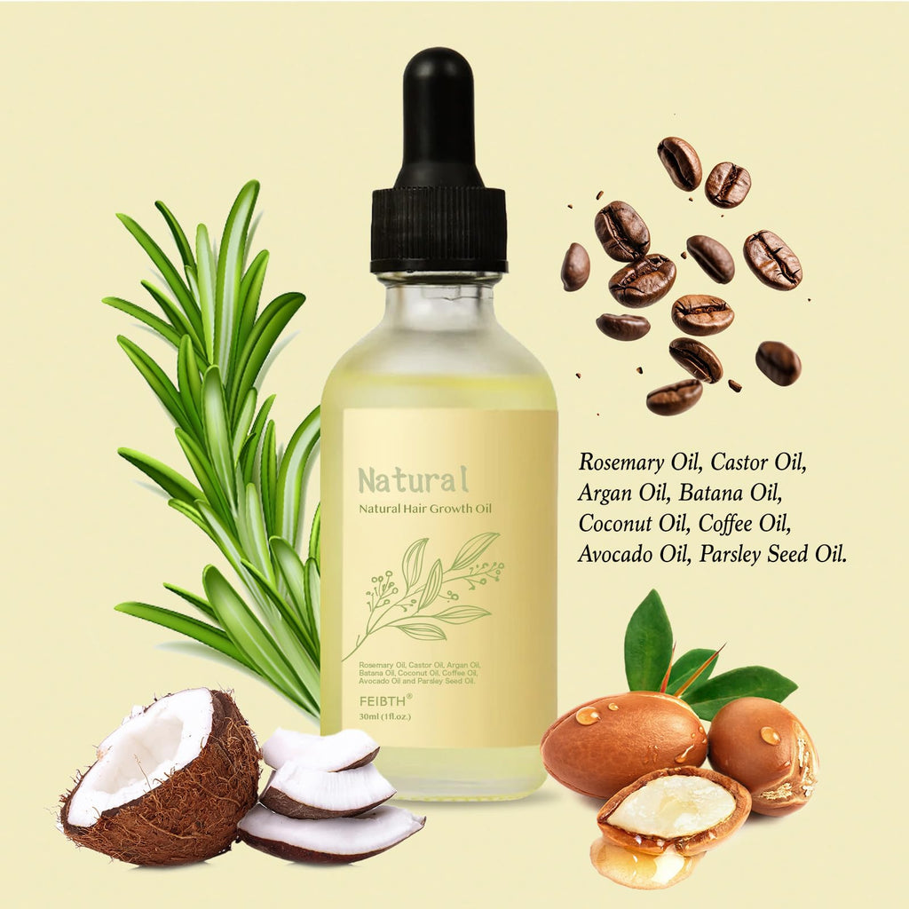 FEIBTH Natural Hair Growth Oil with Rosemary & Batana – 2 oz