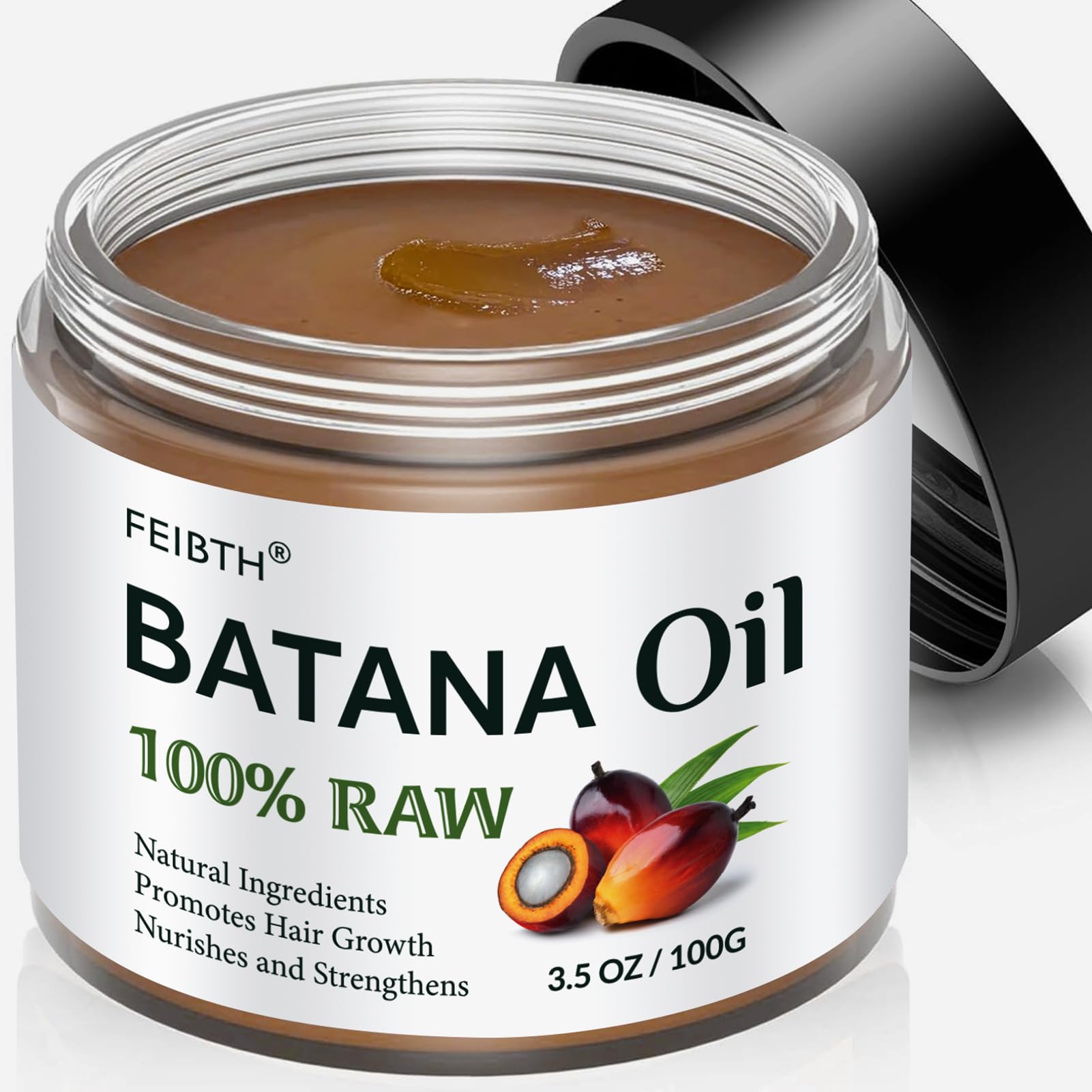 FEIBTH Raw Batana Oil for Hair Growth – Organic Batana Oil, Scalp Nourishment, Thicker Hair