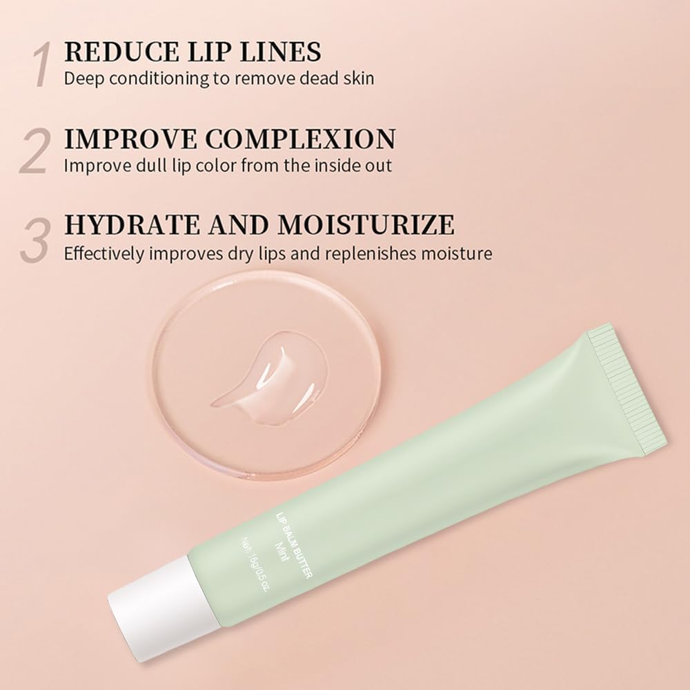 FeiCuiYun 4 Pcs Summer Lip Butter – Ultra-Hydrating Vegan Lip Balm with Sheer Shine
