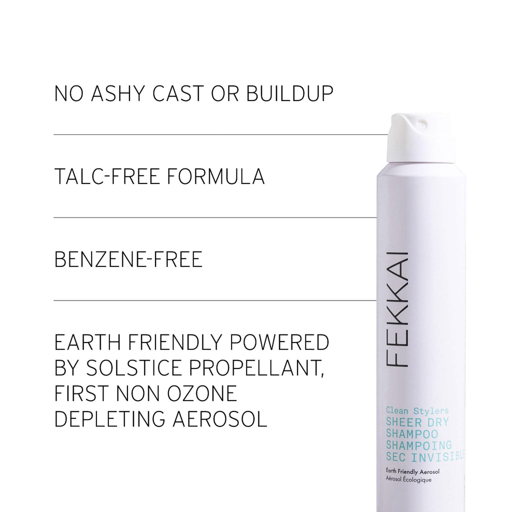 Fekkai Clean Stylers Sheer Dry Shampoo – Purifies Scalp & Absorbs Oil, Dirt & Odors – Vegan, Cruelty-Free