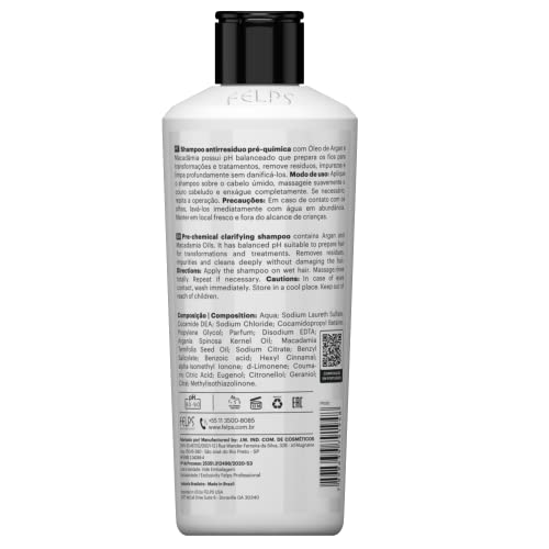 Felps Professional Clarifying Anti-Residue Shampoo – Deep Clean & Pre-Treatment Ready (250ml)