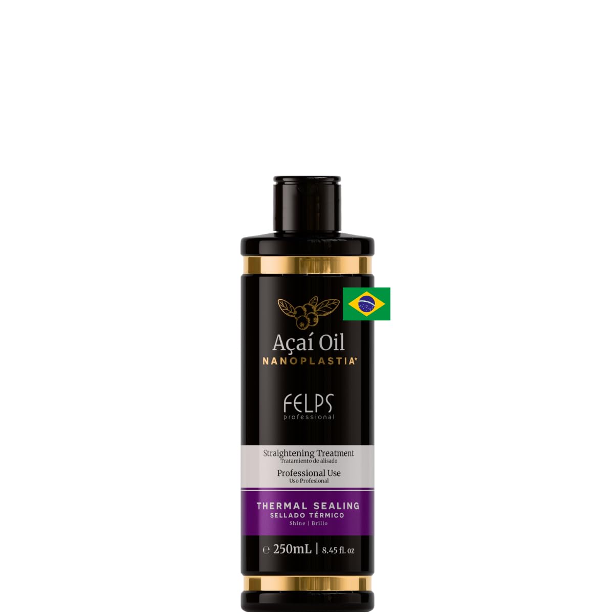 Felps Omega Zero Black Nanoplastia Professional Smoothing Hair Treatment - 250ml/8.45oz