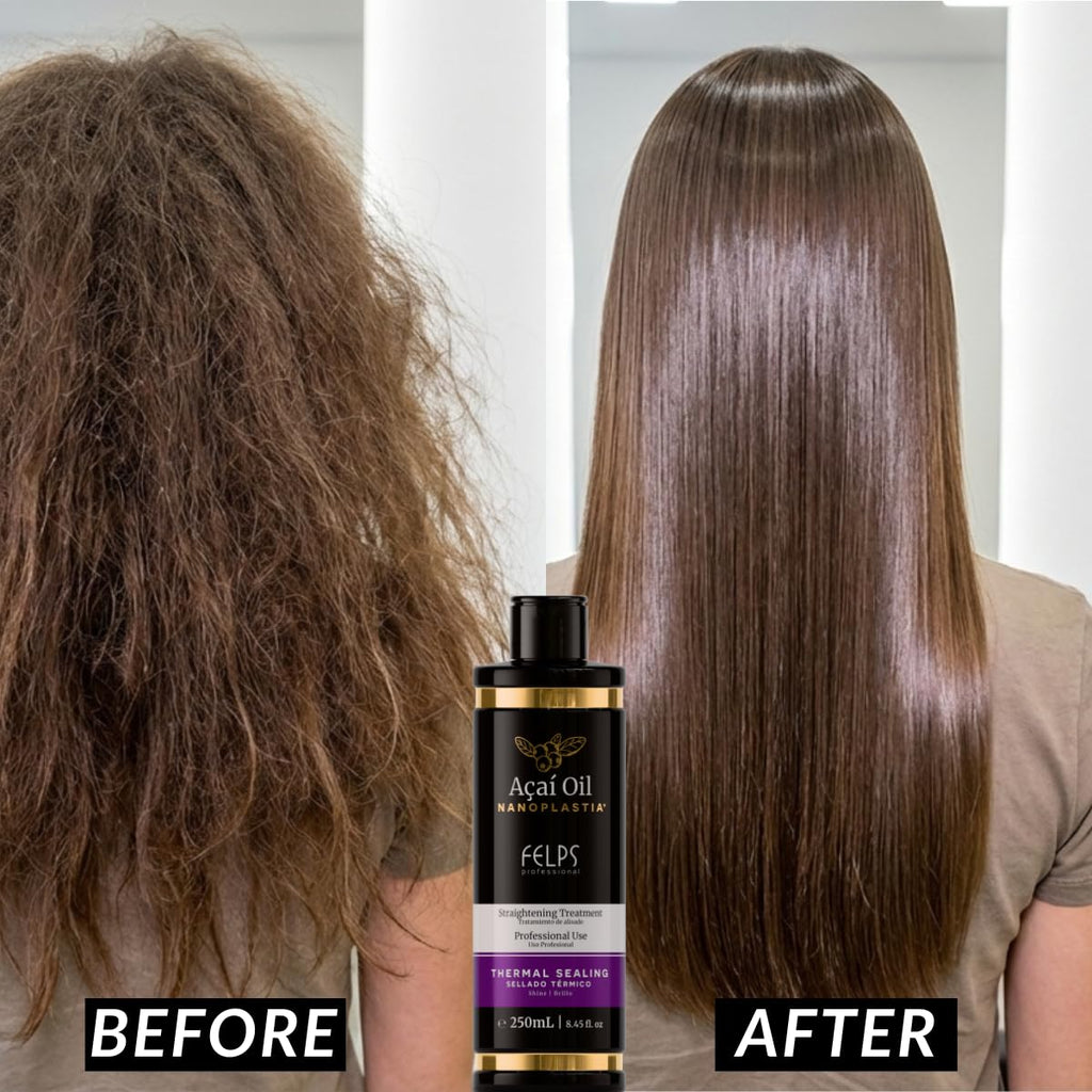 Felps Omega Zero Black Nanoplastia Professional Smoothing Hair Treatment - 250ml/8.45oz