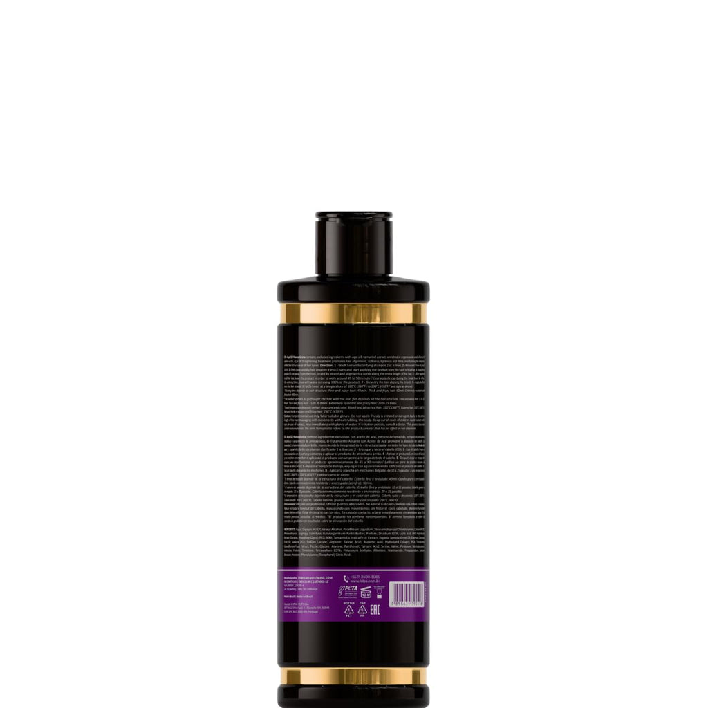 Felps Omega Zero Black Nanoplastia Professional Smoothing Hair Treatment - 250ml/8.45oz