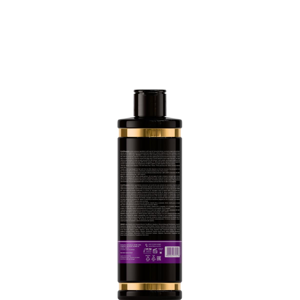 Felps Omega Zero Black Nanoplastia Professional Smoothing Hair Treatment - 250ml/8.45oz