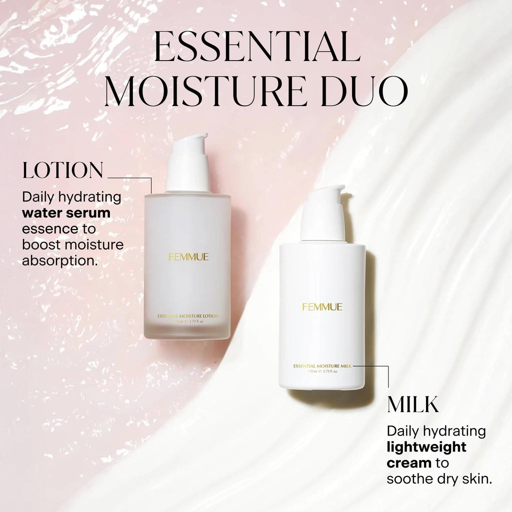 FEMMUE Essential Moisture Daily Hydrating Water Serum Essence (3.72 oz) | Rose Water Skin Hydrator | Korean Skincare