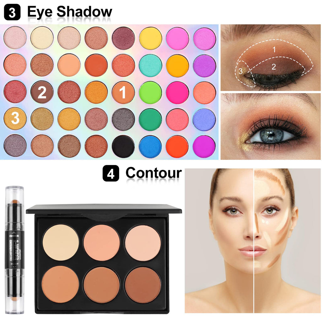 Fenshine Makeup Set – Complete Starter Kit with Travel Bag