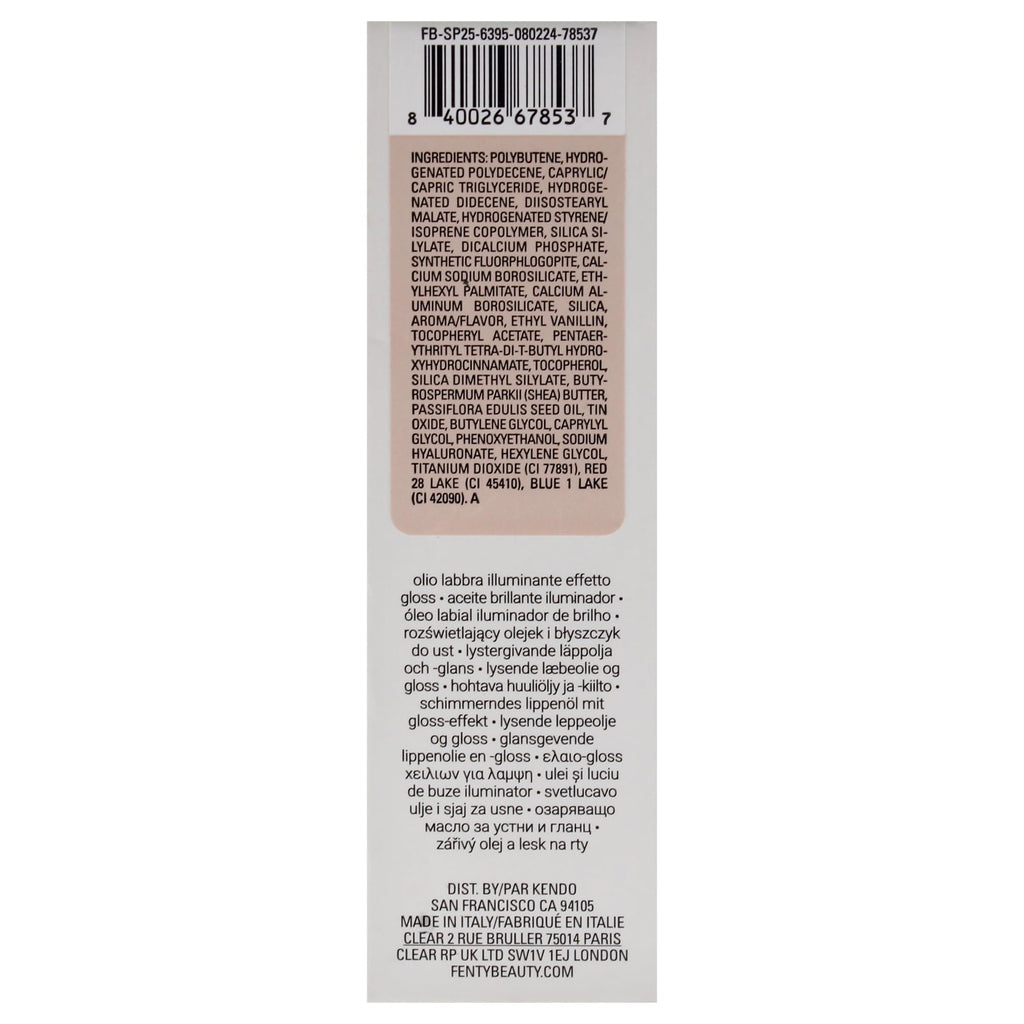 Fenty Beauty Gloss Bomb Luminizing Lip Oil N Gloss in Miss Jellyfish (02) – Hydrating Lip Shine