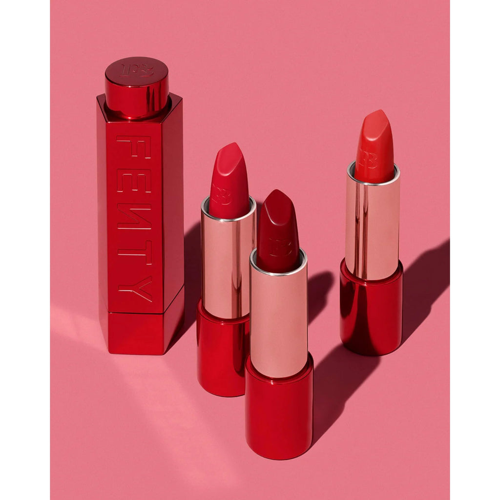 FENTY BEAUTY Icon Semi-Matte Lipstick Refill Kissin' Kutie | Refillable, Longwear Nude Pink 3.8g