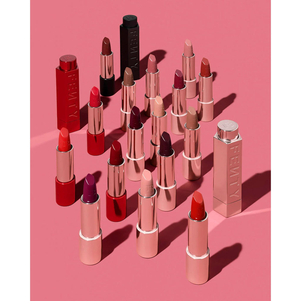 FENTY BEAUTY Icon Semi-Matte Lipstick Refill Kissin' Kutie | Refillable, Longwear Nude Pink 3.8g