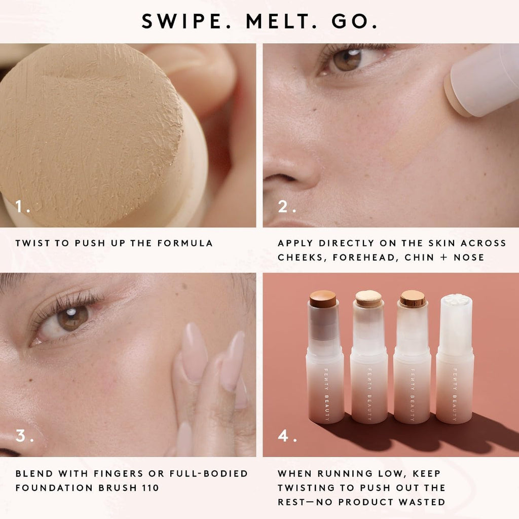 Fenty Beauty Eaze Drop Stick Blur + Smooth Tint Foundation 7 | Lightweight, Blurring Tint Stick