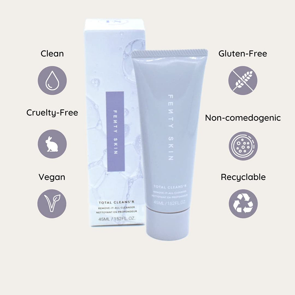 Fenty Skin Total Cleans'r Mini Travel Size – Gentle Daily Cleanser & Makeup Remover | Fenty Beauty