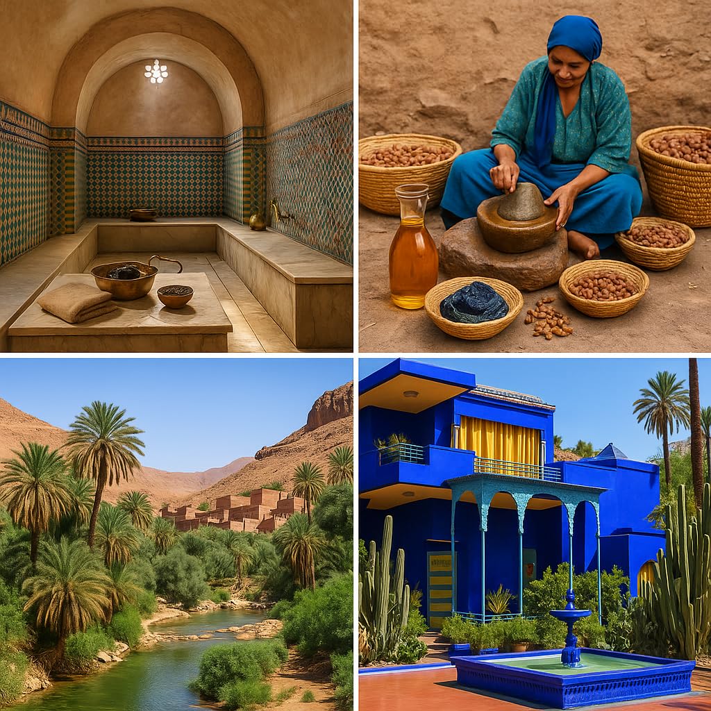 FERIHA Moroccan Black Soap Indigo Sahara Nila — 100% Natural Artisan Beldi Soap, Hammam Ritual