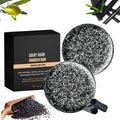 F FENG PEI Gray Hair Reverse Bar Soap – Black Shampoo Bar for Hair & Beard Darkening (2 Pcs)