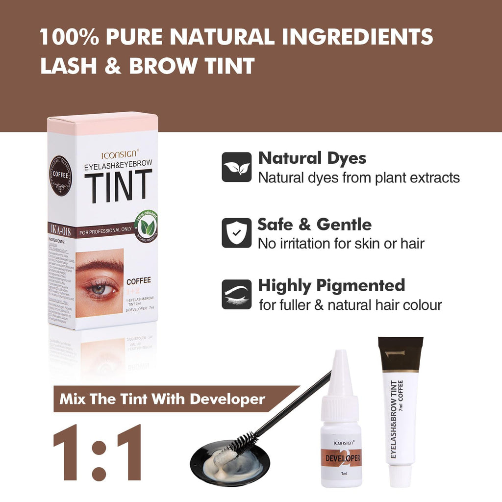 FIAHNG Lash Color Kit – Professional DIY Brow & Lash Tint, 4–6 Weeks, Safe & Easy at Home