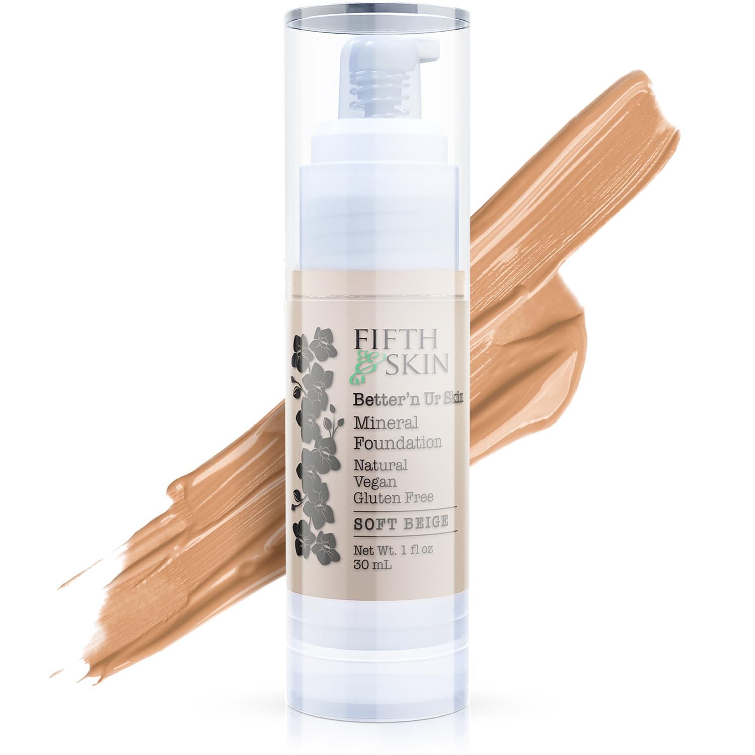 Fifth & Skin Better’n Ur Skin Foundation – Soft Beige | Buildable Coverage, Natural, Vegan, Gluten-Free
